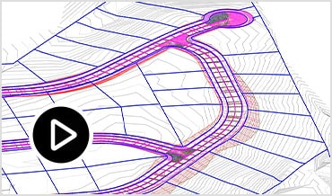 Video: Silent screencast of a 3D model for a subdivision corridor being generated from a 2D wireframe