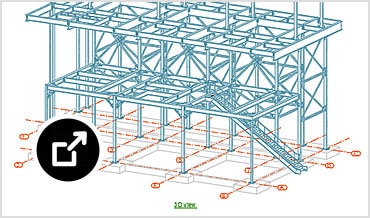 General arrangement drawing in Advance Steel