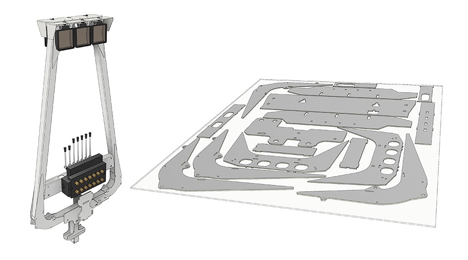 Streamline the transition from design to manufacturing with integrated tools for generating multi-axis toolpath strategies and sheet metal nests.