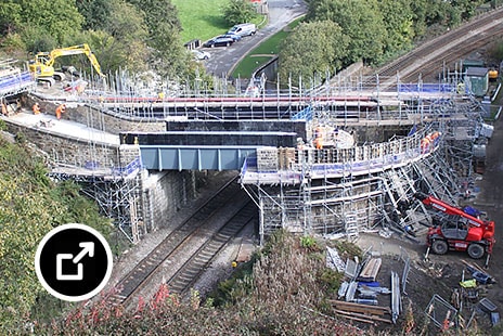 Fiberglass aqueduct in Standedge, UK