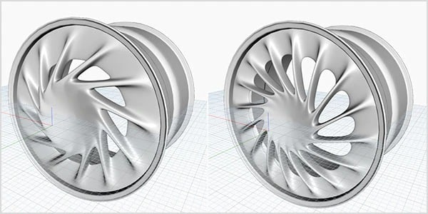 Change parameters in the software with parametric modeling