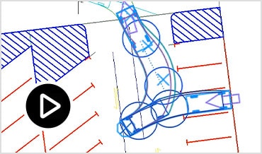 Video: Silent screencast showing path analysis of subdivision and use of the AutoDrive ribbon