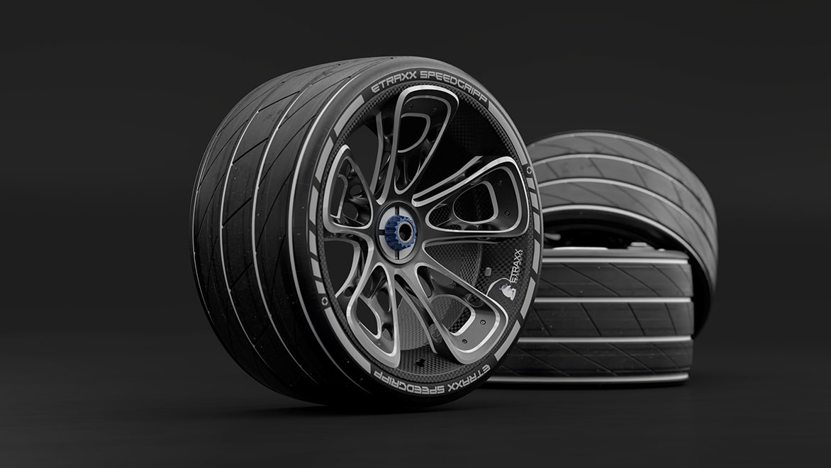 3D rendered tires